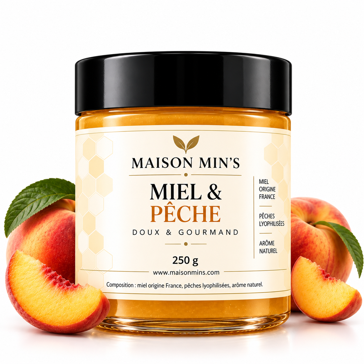 Miel & Pêche 250g
